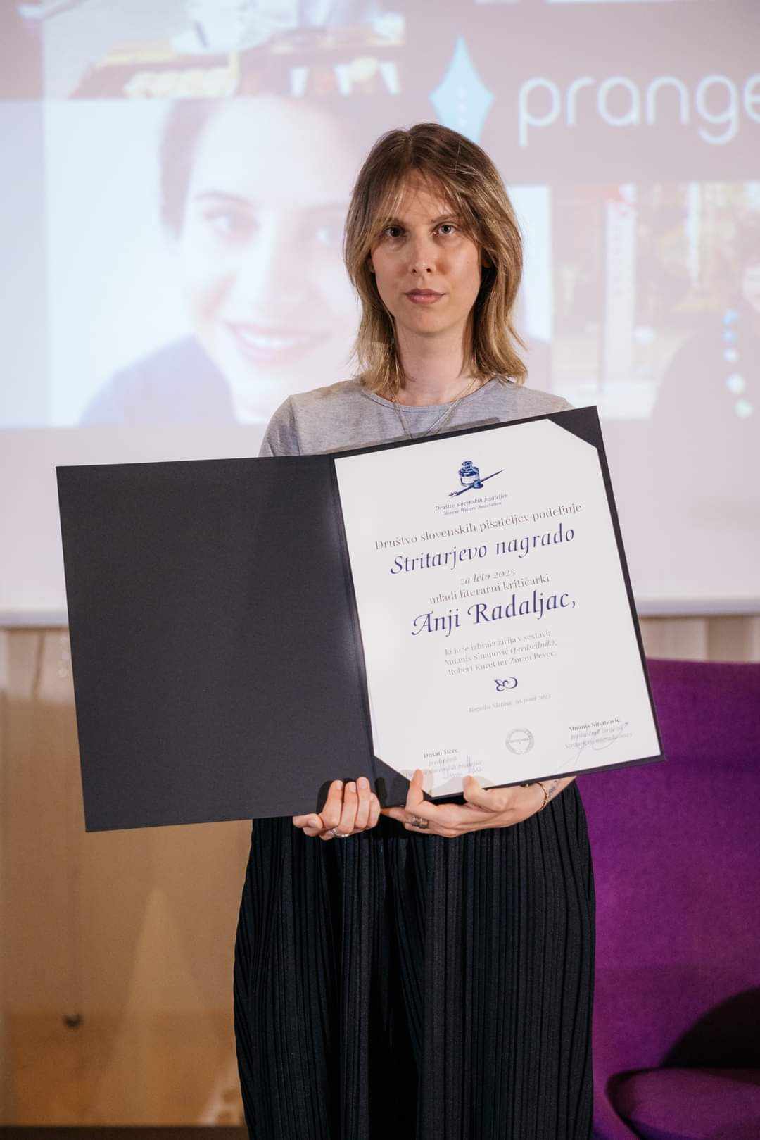 Stritarjeva nagrajenka je Anja Radaljac
